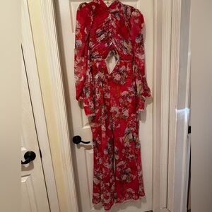 Worn once ASOS floral jumpsuit